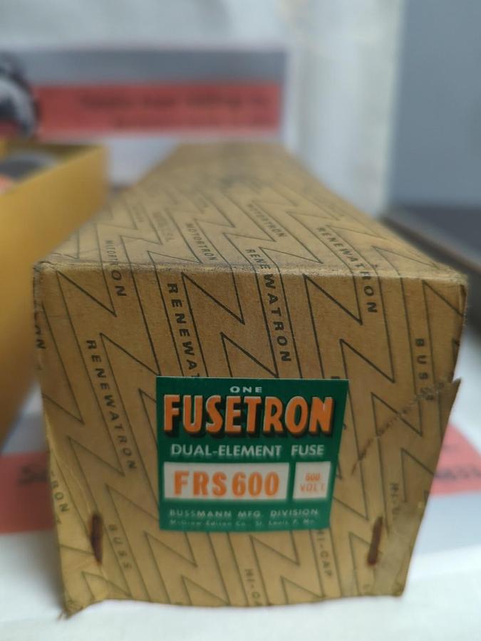 COOPER BUSSMANN,FRS600,FUSETRON 600 AMP FUSE NOS