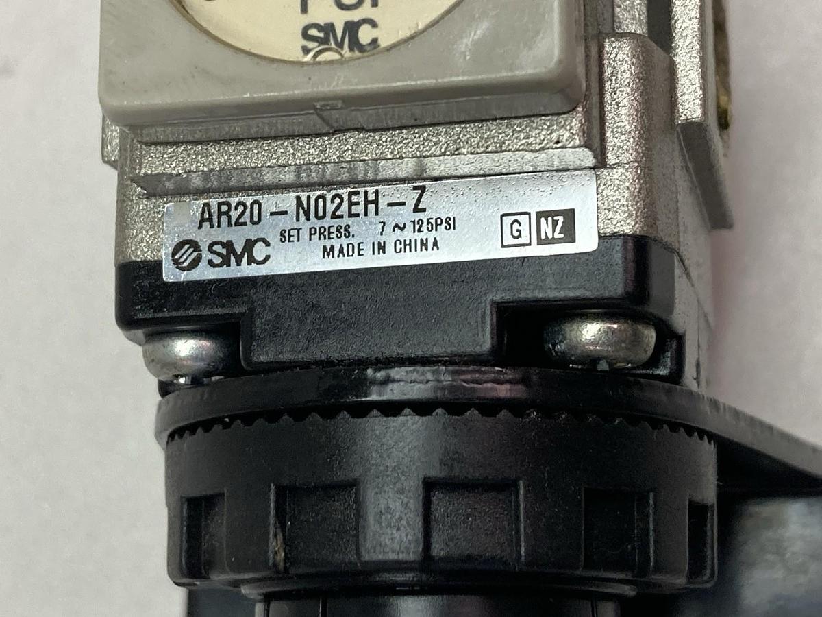 Used SMC,SR20-N02EH-Z,Pressure Regulator 7~125 PSI