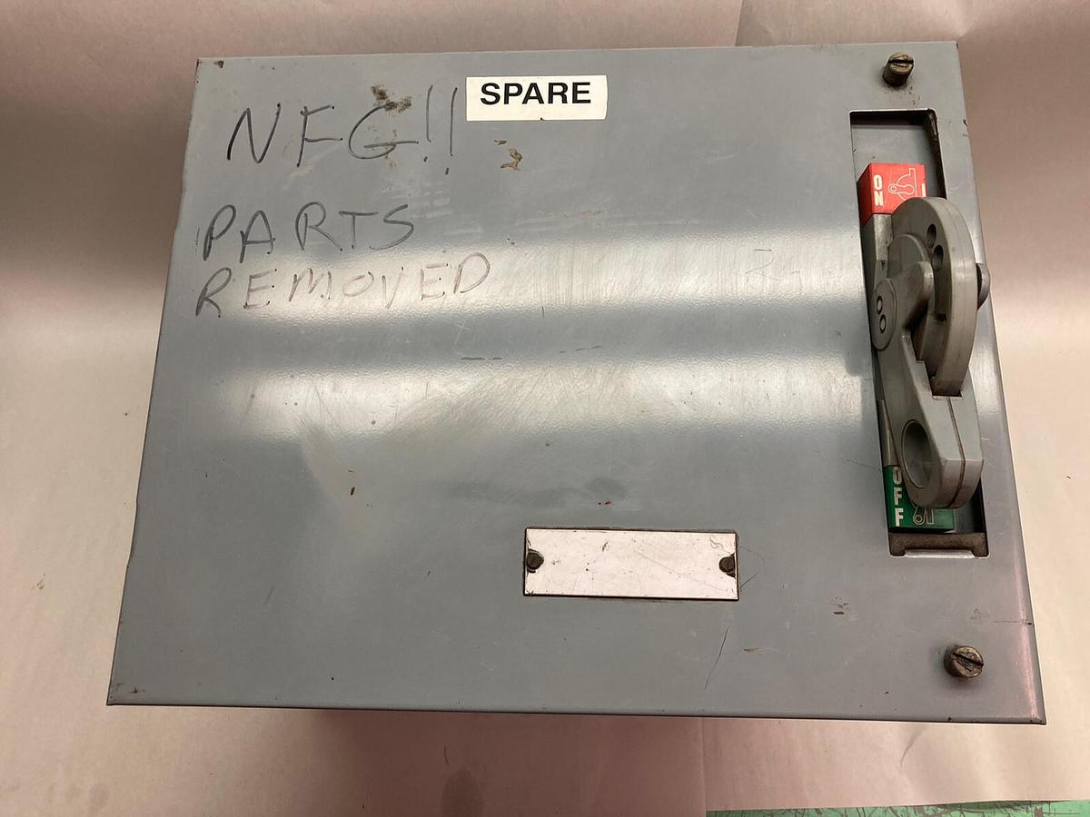 Used Allen-Bradley,2100 2192F,30 Amp 12 Inch Fused MCC Disconnect Feeder Bucket