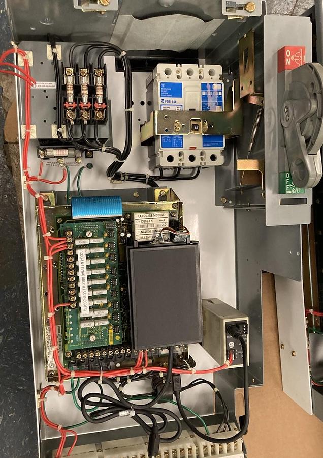 Used Allen-Bradley,2163N,25 INCH 5HP VFD MCC Bucket 2.8A 1-1/2HP