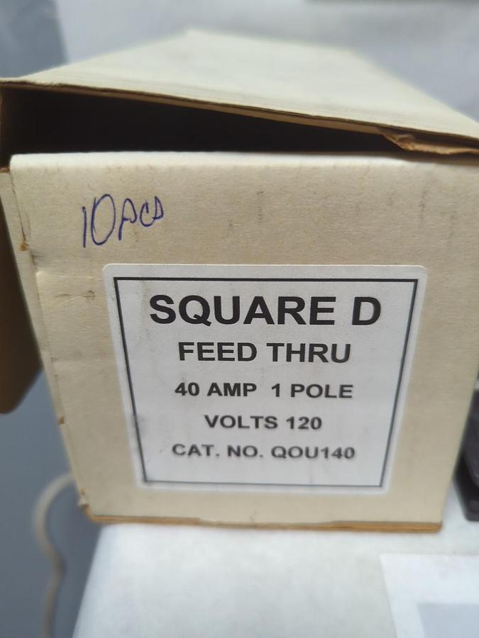Used SQUARE D,Q0U140,CIRCUIT BREAKER 40 AMP 1-POLE LOT OF 10 PRE-OWNED