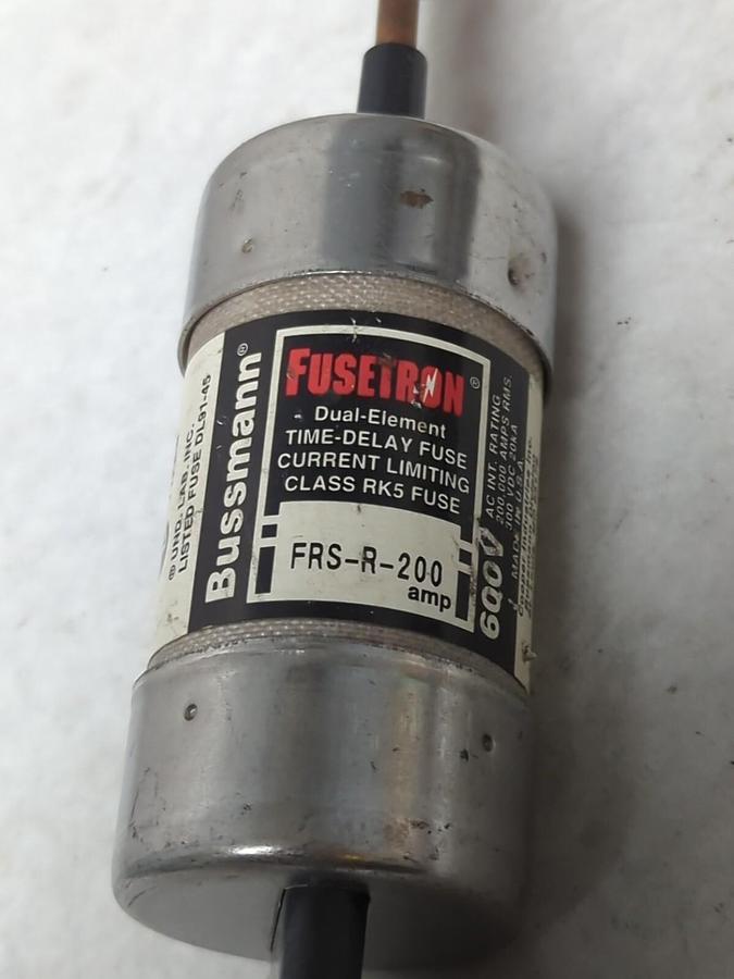 COOPER BUSSMANN,FRS-R-200,FUSETRON 200 AMP FUSE NOS