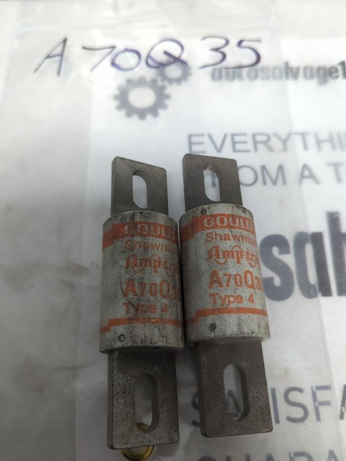 GOULD SHAWMUT,A70Q35,AMP-TRAP 35 AMP FUSE LOT OF 2 NOS