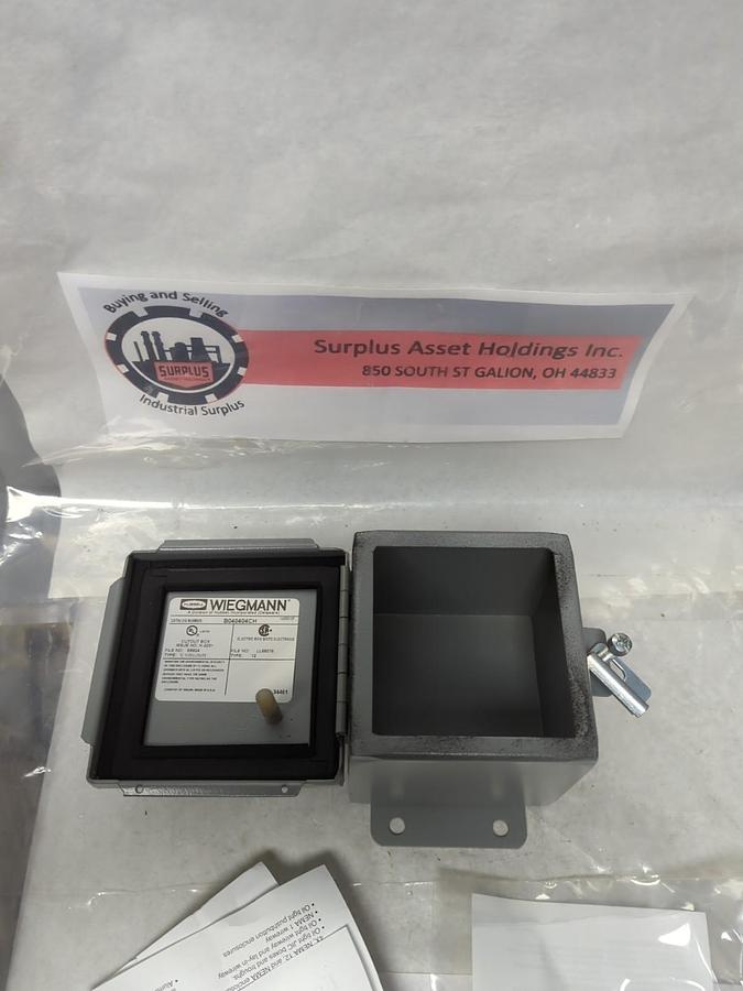 WIEGMANN,B040404CH,TYPE 2 WALL MOUNT ENCLOSURE NOS