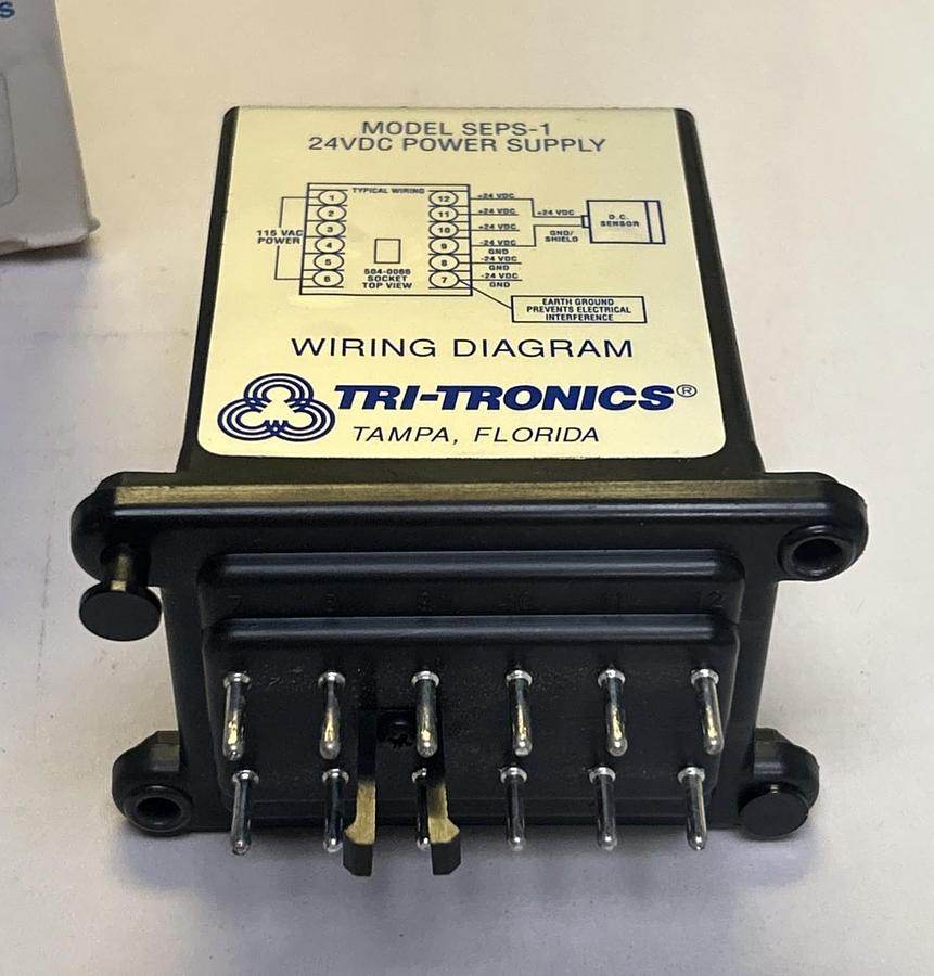 TRI-TRONICS,SEPS-1,POWER SUPPLY 24VDC NOS