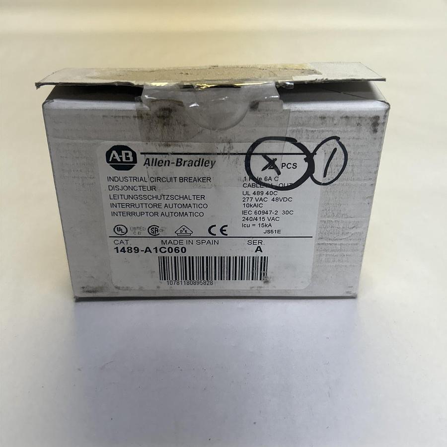ALLEN BRADLEY,1489-A1C060,CIRCUIT BREAKER 60A 277V 1P NOS