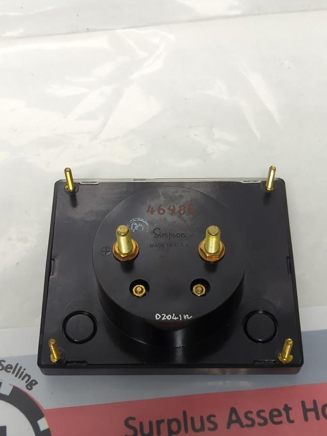 Used SIMPSON,46986,PANEL METER 0-750 F.P.M PRE-OWNED