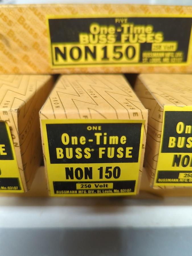 COOPER BUSSMANN,NON-150,ONE-TIME 150 AMP FUSE 5 PACK NOS