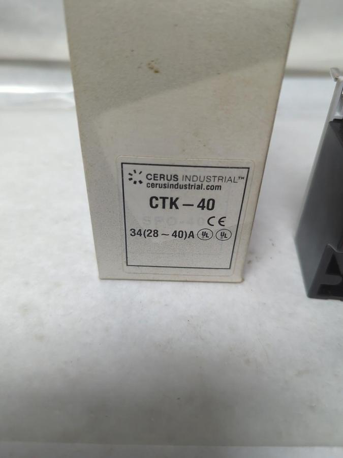 CERUS/ORION,CTK-40,THERMAL OVERLOAD RELAY 28-40A RANGE NOS