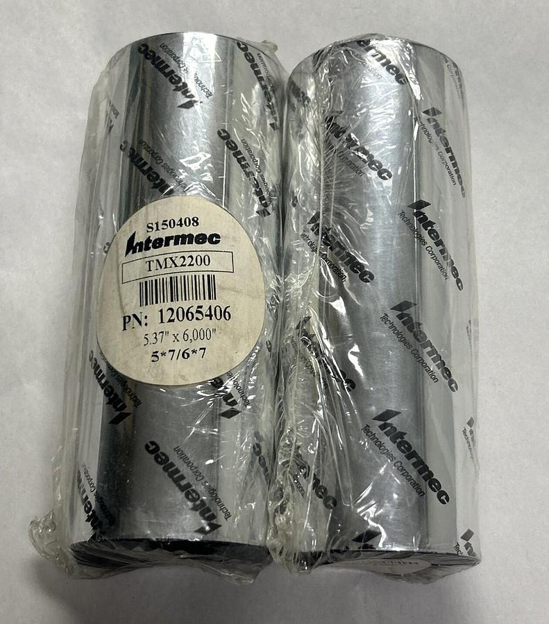 INTERMEC,12065406,RIBBON 5.374 X 6000" PREMIUM WAX RESIN LOT OF 2 NOS