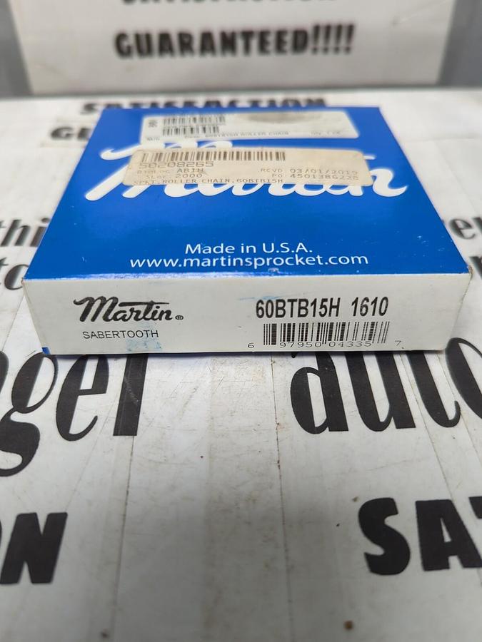 MARTIN,60BTB15H 1610,SABERTOOTH SPROCKET 15 TEETH NEW