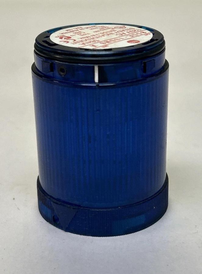 Used ALLEN BRADLEY,855E-10DN6,BLUE STEADY INCANDESCENT STACK LIGHT W/ 855E-LL24B LAMP