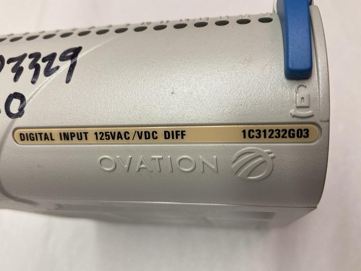 Used Ovation,1C31232G03,Digital Input 125VAC/VDC Diff Module