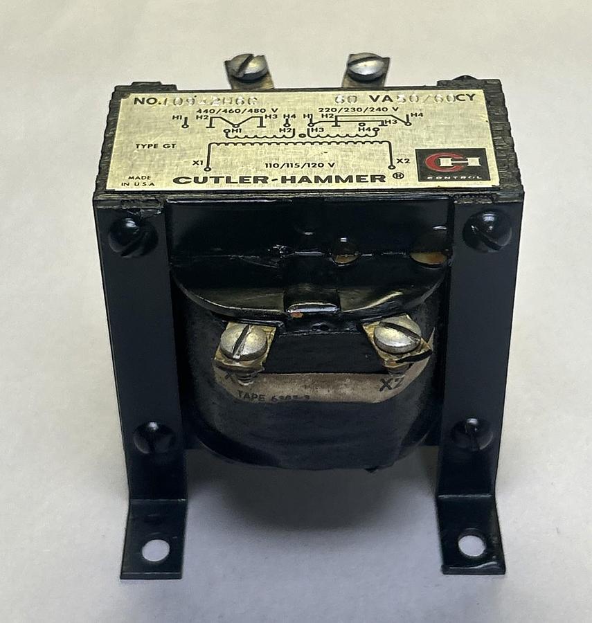 Used CUTLER-HAMMER,10942H6C,TRANSFORMER 60VA 50/60HZ