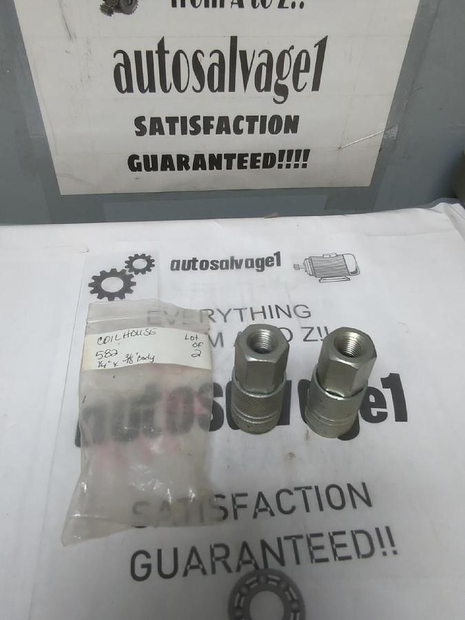 COILHOUSE,582, 1/4 INCH FEMALE NPT PNEUMATIC HOSE COUPLER LOT OF 2 NOS