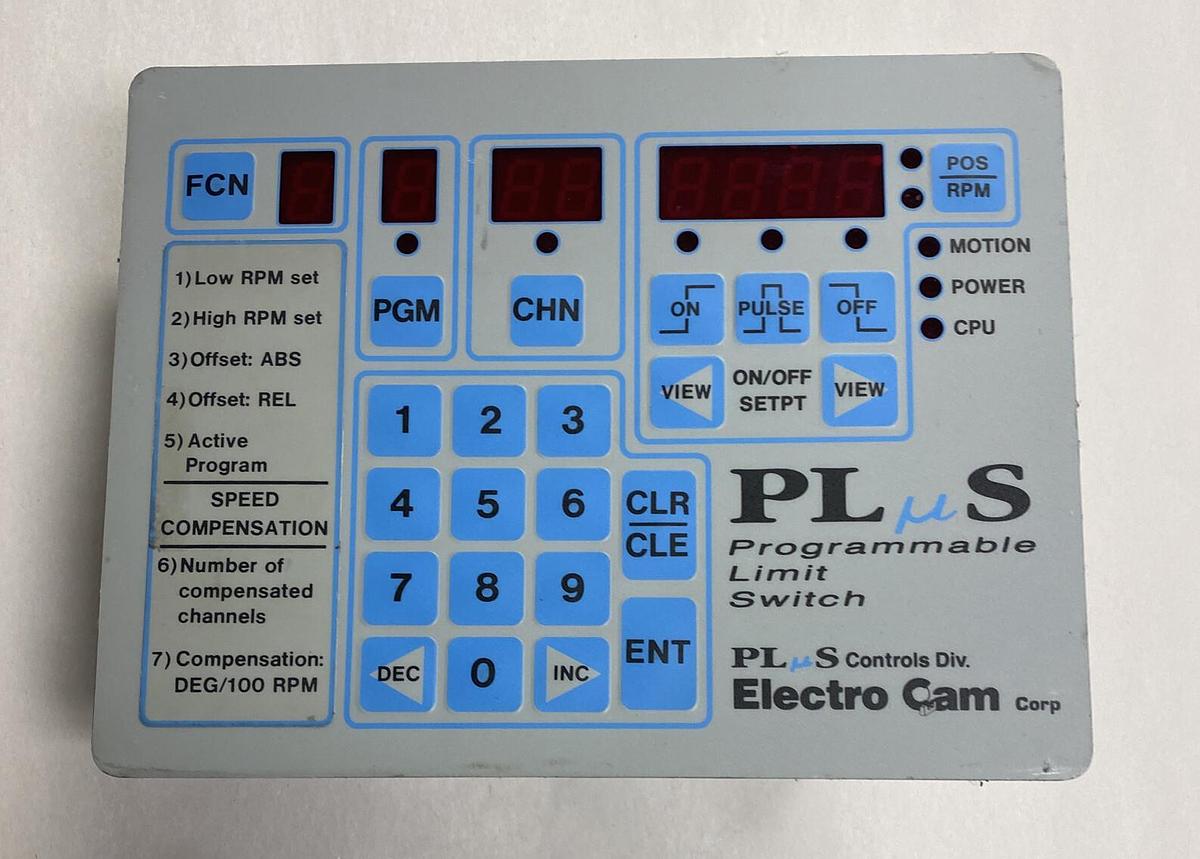 Used ELECTRO CAM,PS-4011-10-P16-G, PROGRAMMABLE LIMIT SWITCH