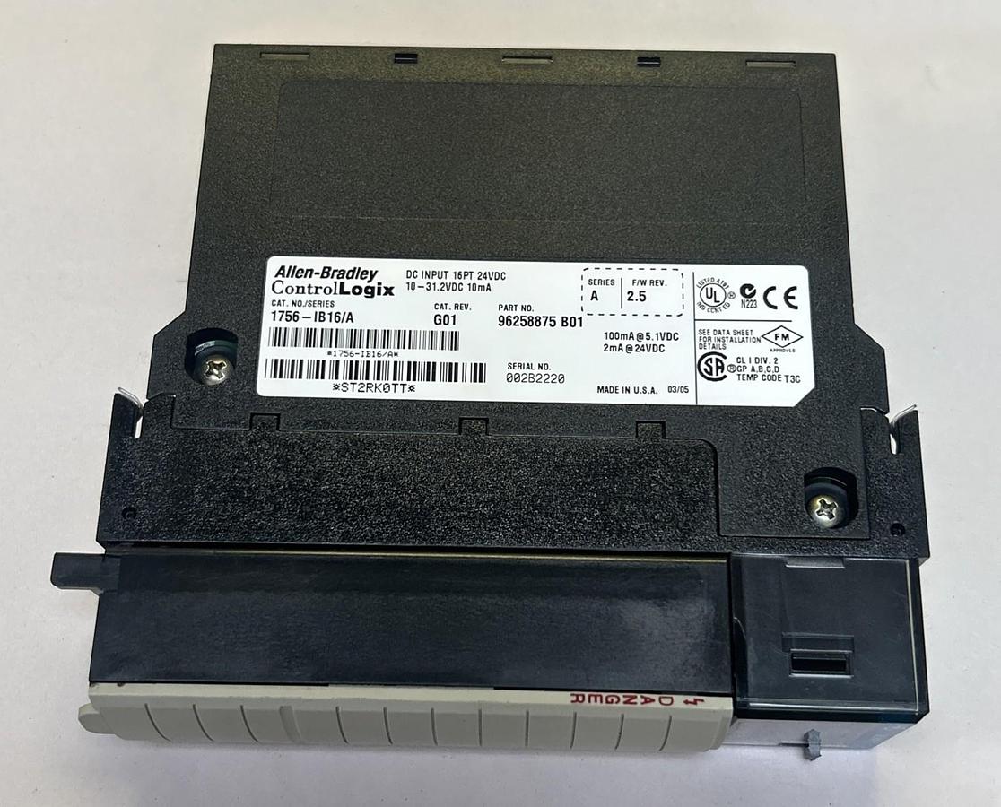 Used ALLEN BRADLEY,1756-IB16,DC INPUT MODULE