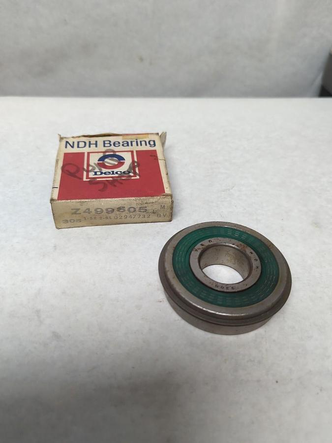 NDH-DELCO,Z499605,SINGLE ROW SEALED BALL BEARING NOS