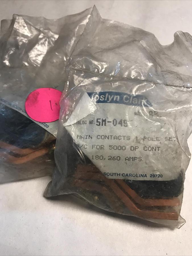 Joslyn Clark,5M-049,Main Contact Kit 1 Pole NAED 85246 Lot of 2