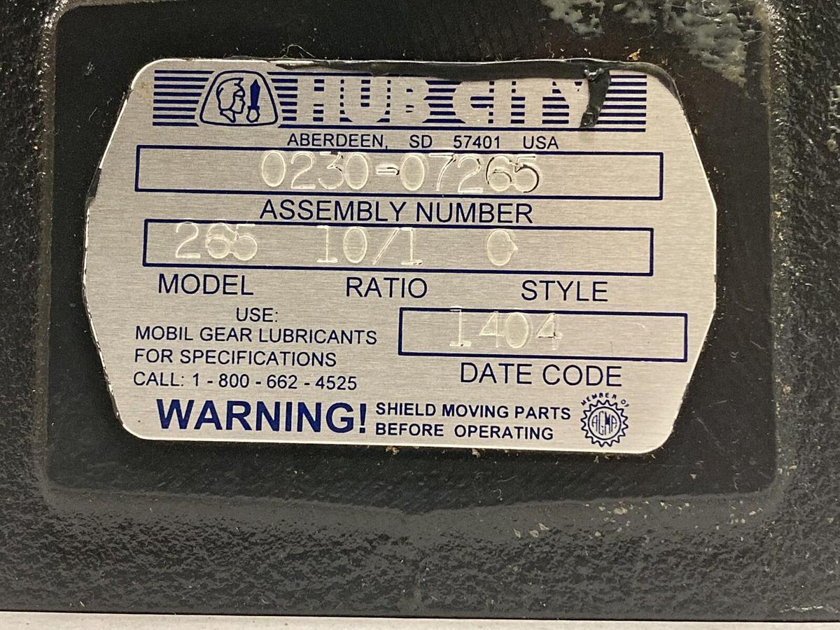 Hub City,0230-02565,Gear Speed Reducer Ratio10:1 Model265