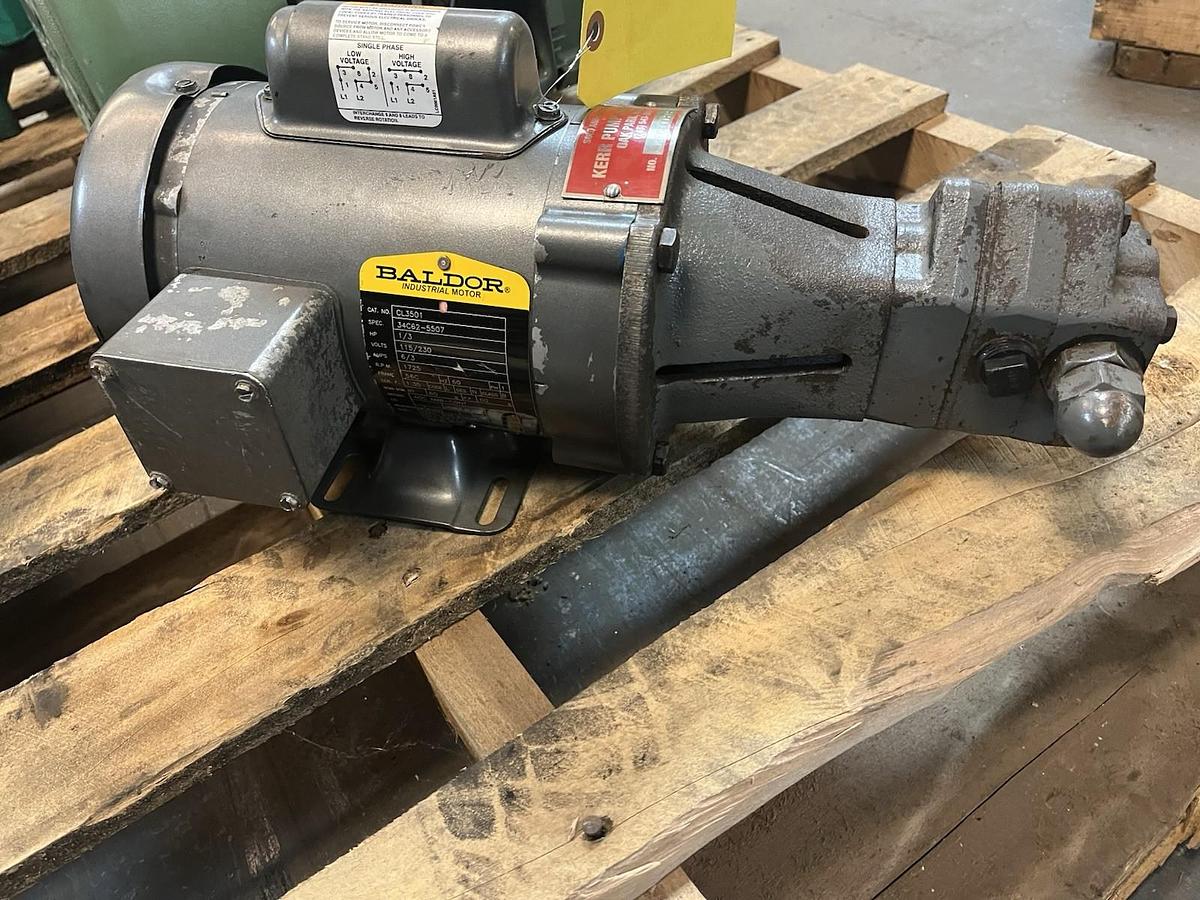 Used VIKING,SG-0518-GOV,GEAR PUMP BALDOR CL3501 1/3HP 115/230V 1725RPM 56C 1PH