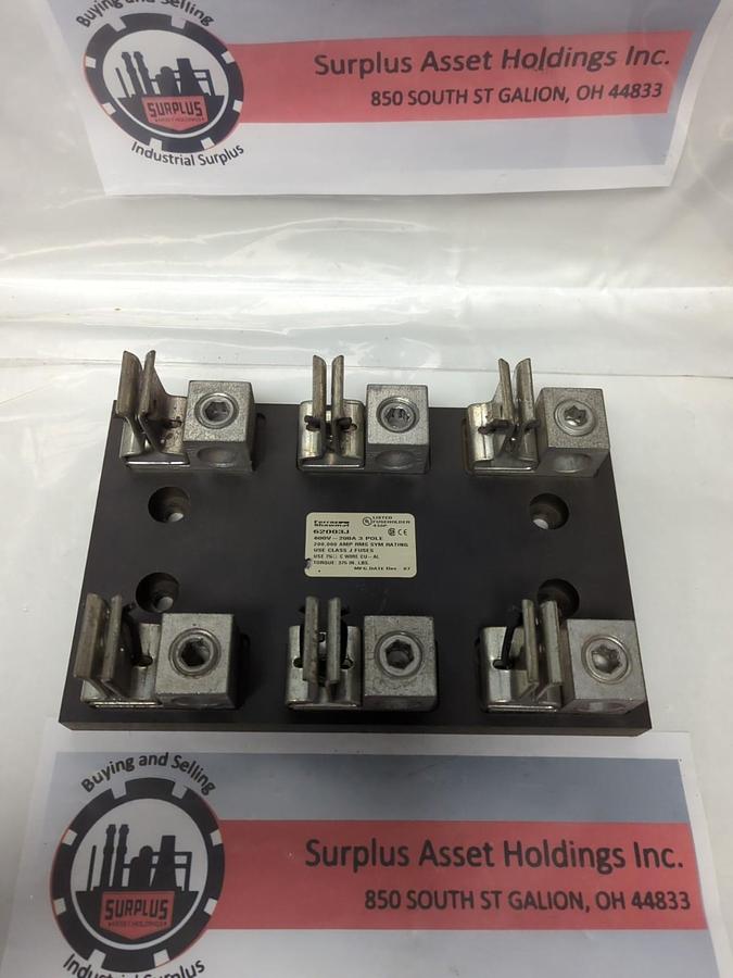 Used FERRAZ SHAWMUT,622003J,FUSE HOLDER 600V 200A 3-POLE PRE-OWNED