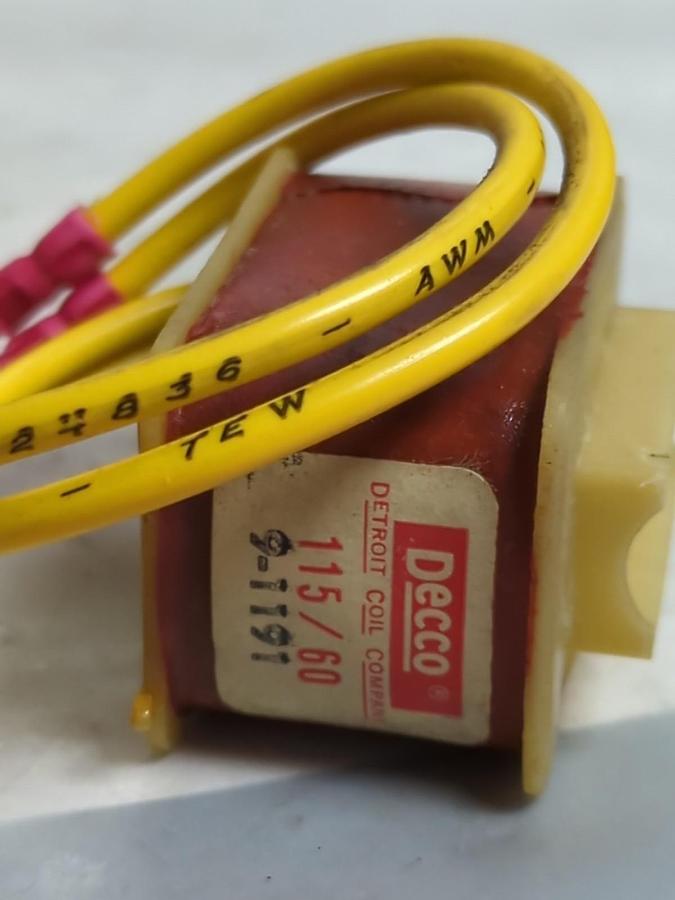 RACINE DECCO,9-1191,COIL 115V 60CY NOS