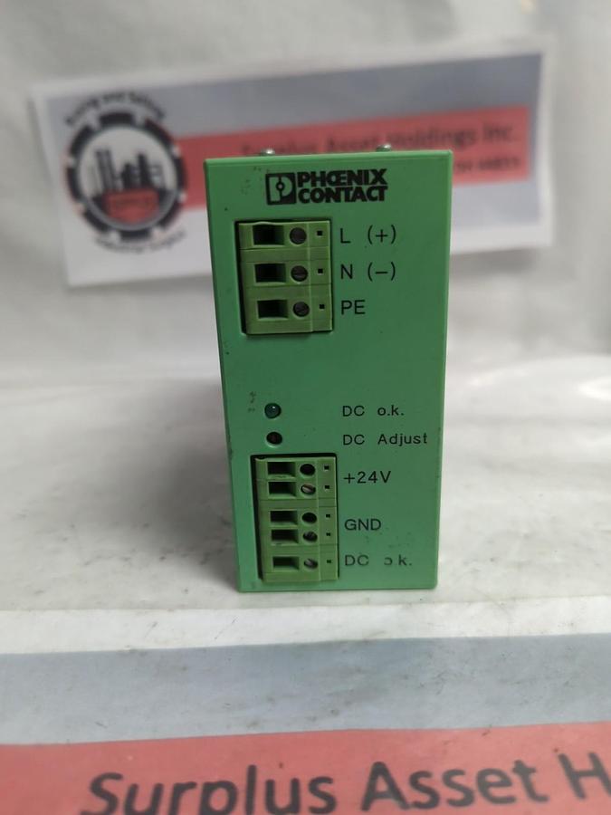 Used PHOENIX CONTACT,CM 50-PS-120-230AC/24DC/2 5,POWER SUPPLY TYPE 29 39 04 3