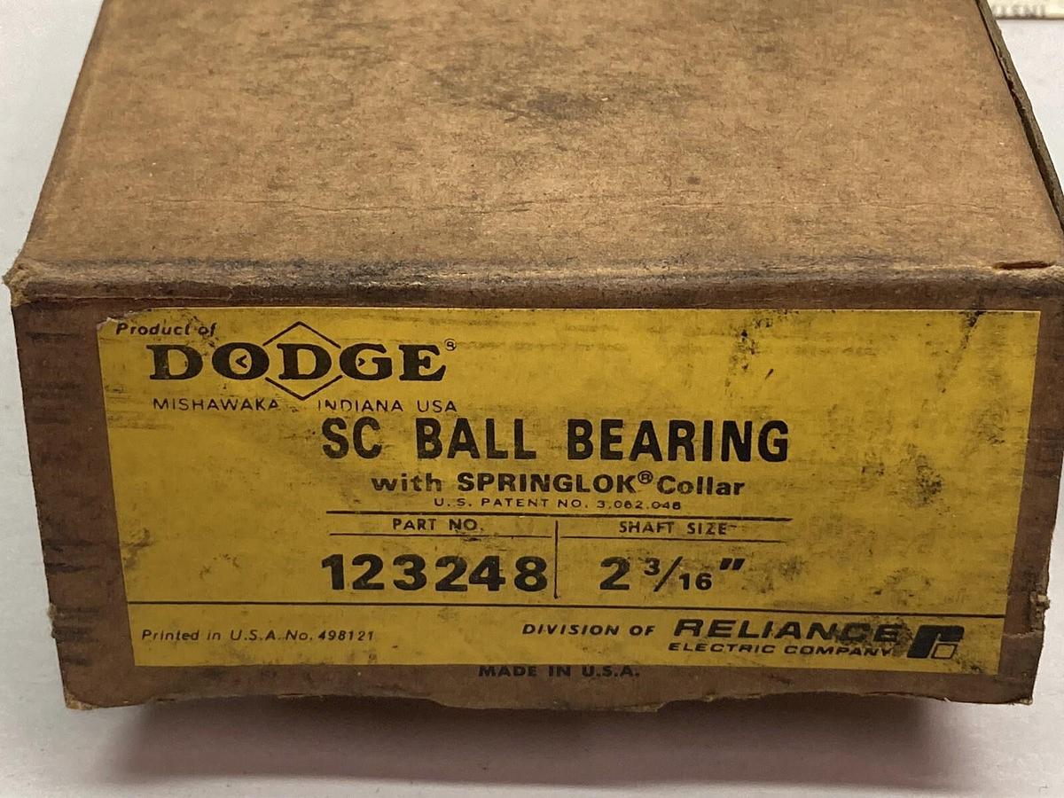Dodge,123248,Insert Ball Bearing W/ Springlok Collar 2 3/16 Inch