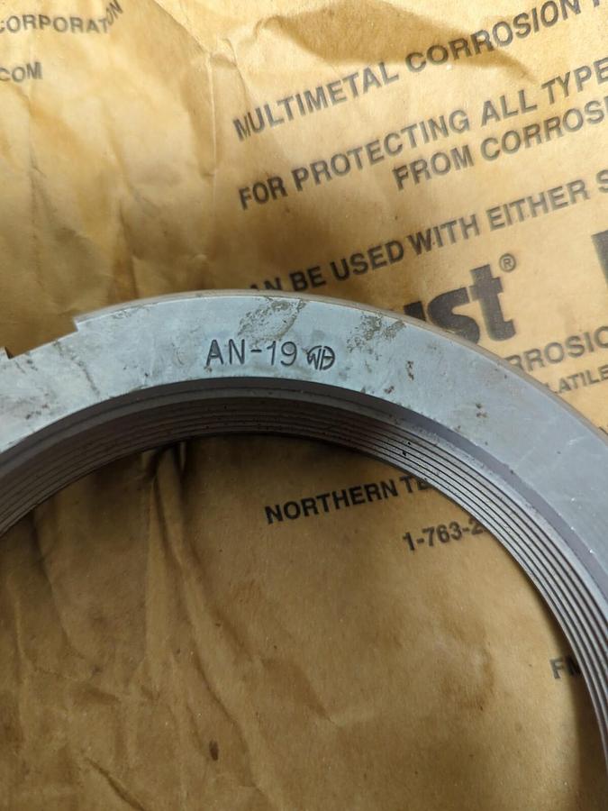 SKF,AN-19,BEARING LOCKNUT NOS