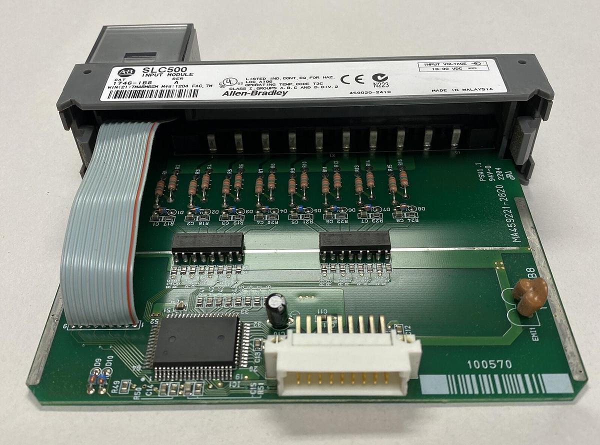 Used ALLEN BRADLEY,1746-IB8,SER A INPUT MODULE