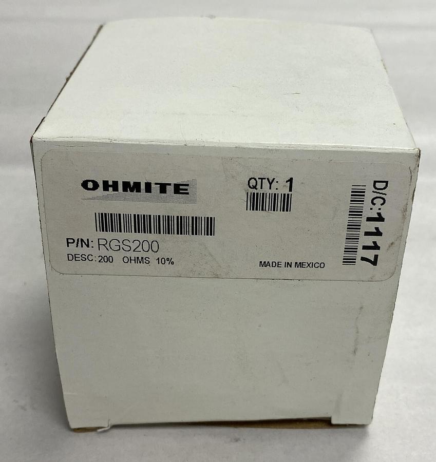 Ohmite,RGS200,Rheostat Potentiometer Wire wound NOS