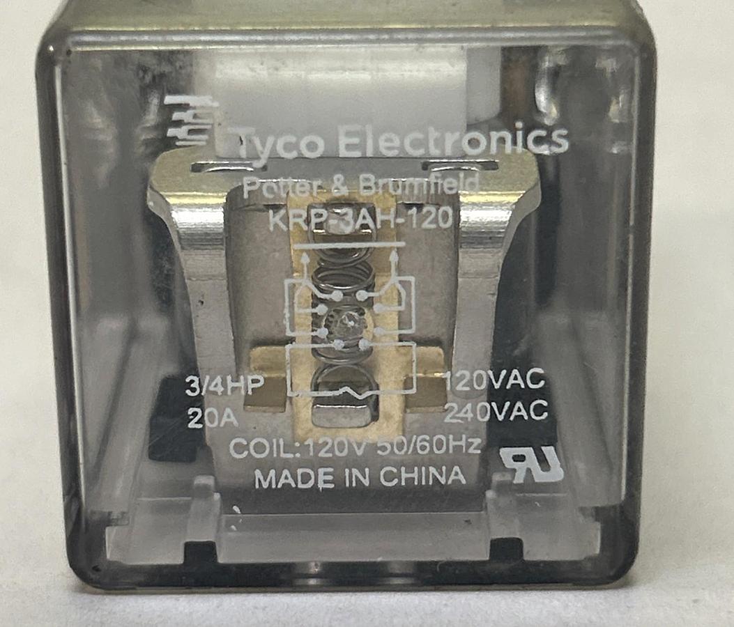 Used P&B,KRP3AH-120,PLUG IN RELAY 8-PIN