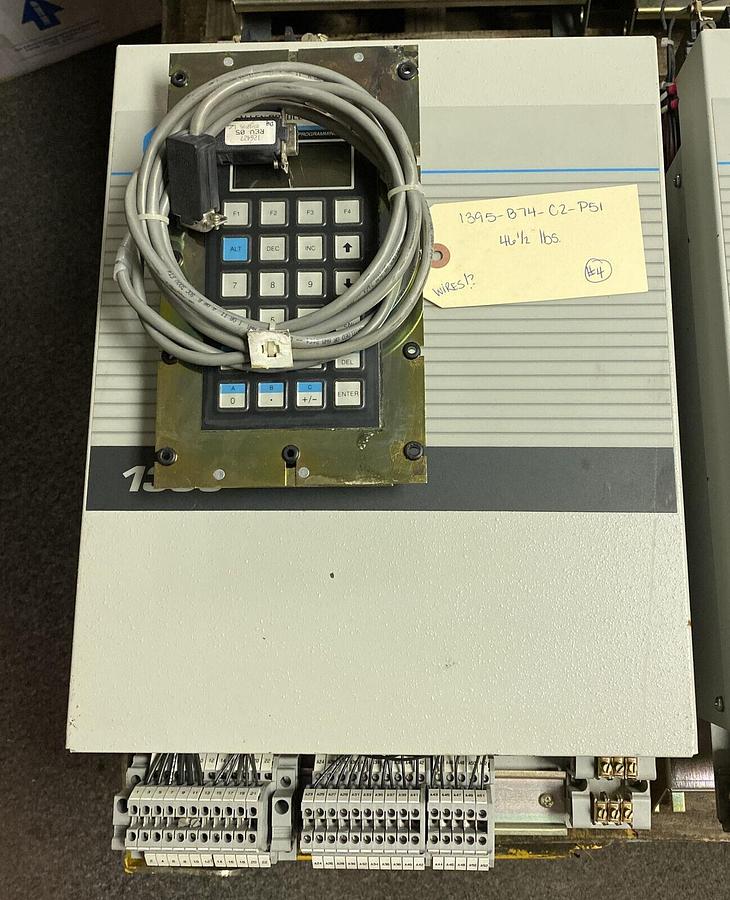 Used ALLEN BRADLEY,1395-B74-C2-P51,DC DRIVE 460 VAC INPUT 500 VDC OUTPUT 60 HP