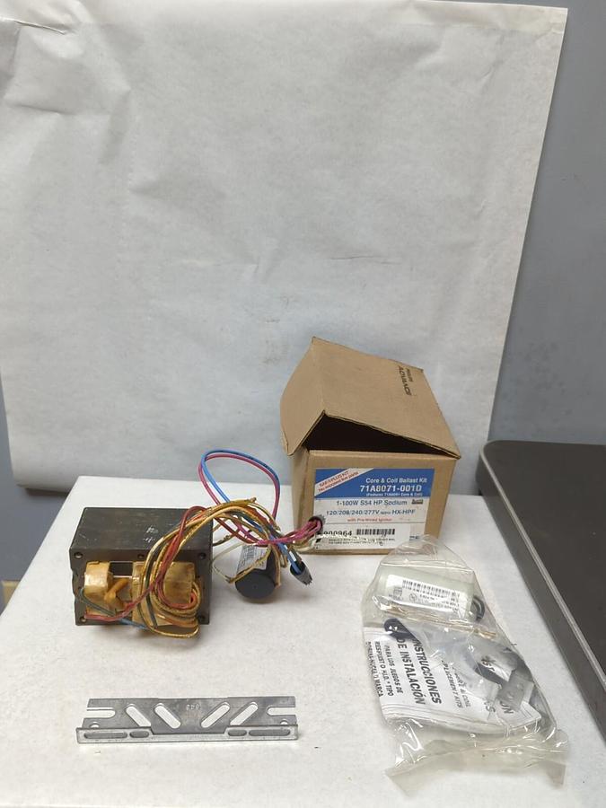 PHILLIPS,71A807-001D,CORE & COIL BALLAST KIT 1-100W S54 HP SODIUM NOS