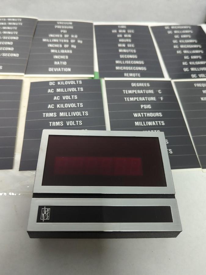WESCHLER/NES,IDV7893,SLIMLINE SCALEABLE DC VOLTMETER DISPLAY