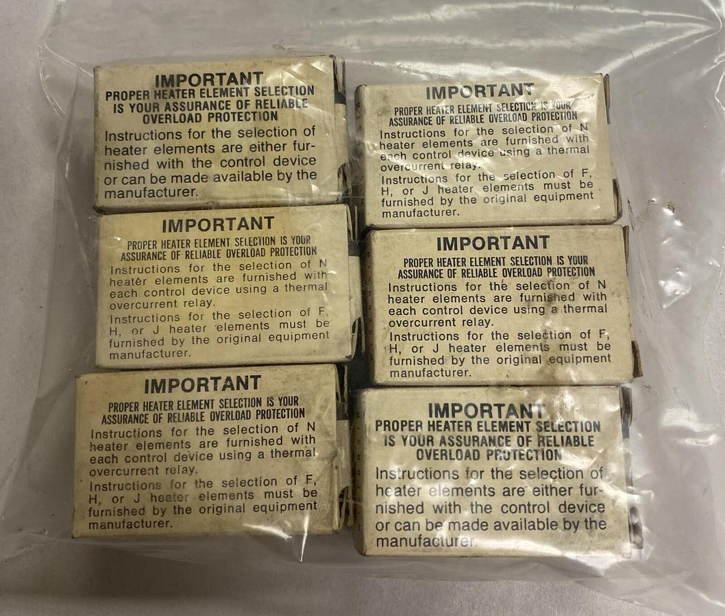 Allen-Bradley,N1,Heater Lot Of 6 NOS
