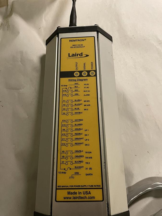 Used Remtron Laird,25R11AKQN3X2P,Crane Remote Contoller Receiver 93118-20