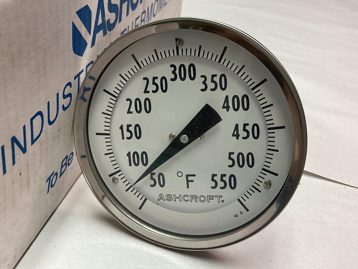 Ashcroft,7MA-15421-016,Bimetal Thermometer 1/2 NPT 50 to 550°F