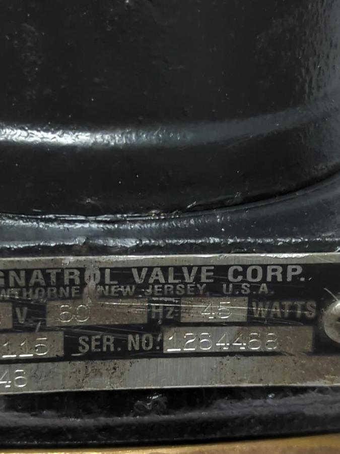 Used MAGNATROL,35A46,SOLENOID VALVE 120V 60HZ 45 WATT 1-1/2 INCHPRE-OWNED