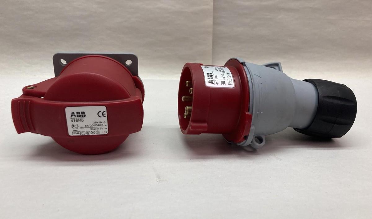 ABB,416-P6,Pin & Sleeve Connector IP67 Industrial Plug