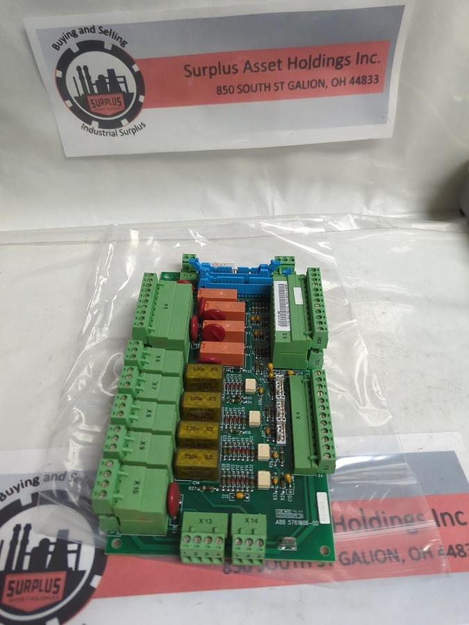 Used ABB,SNAT 602 TAC,REV E TERMINAL CONTROL BOARD 5761806-OD PRE-OWNED