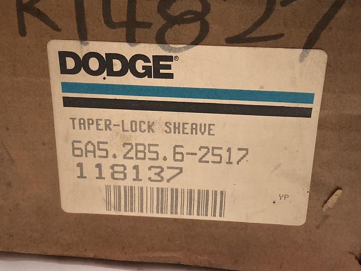 Used Dodge,6A5.2B5.6-2517 118137,Taper-Lock Sheave