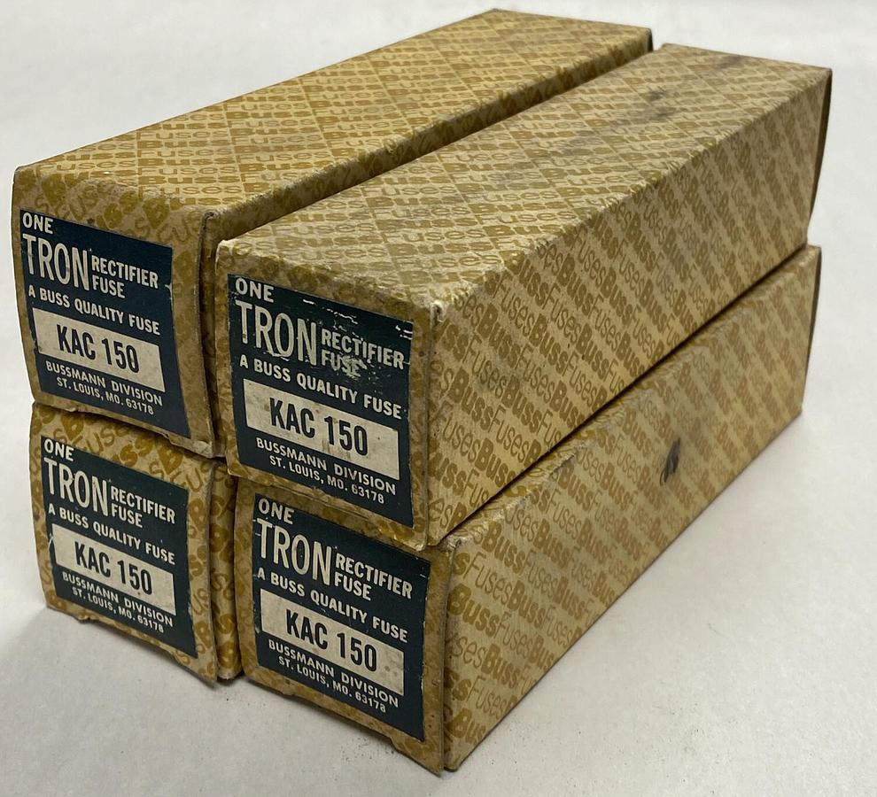 Used Bussmann,KAC 150,Fuse Lot Of 4 NOS