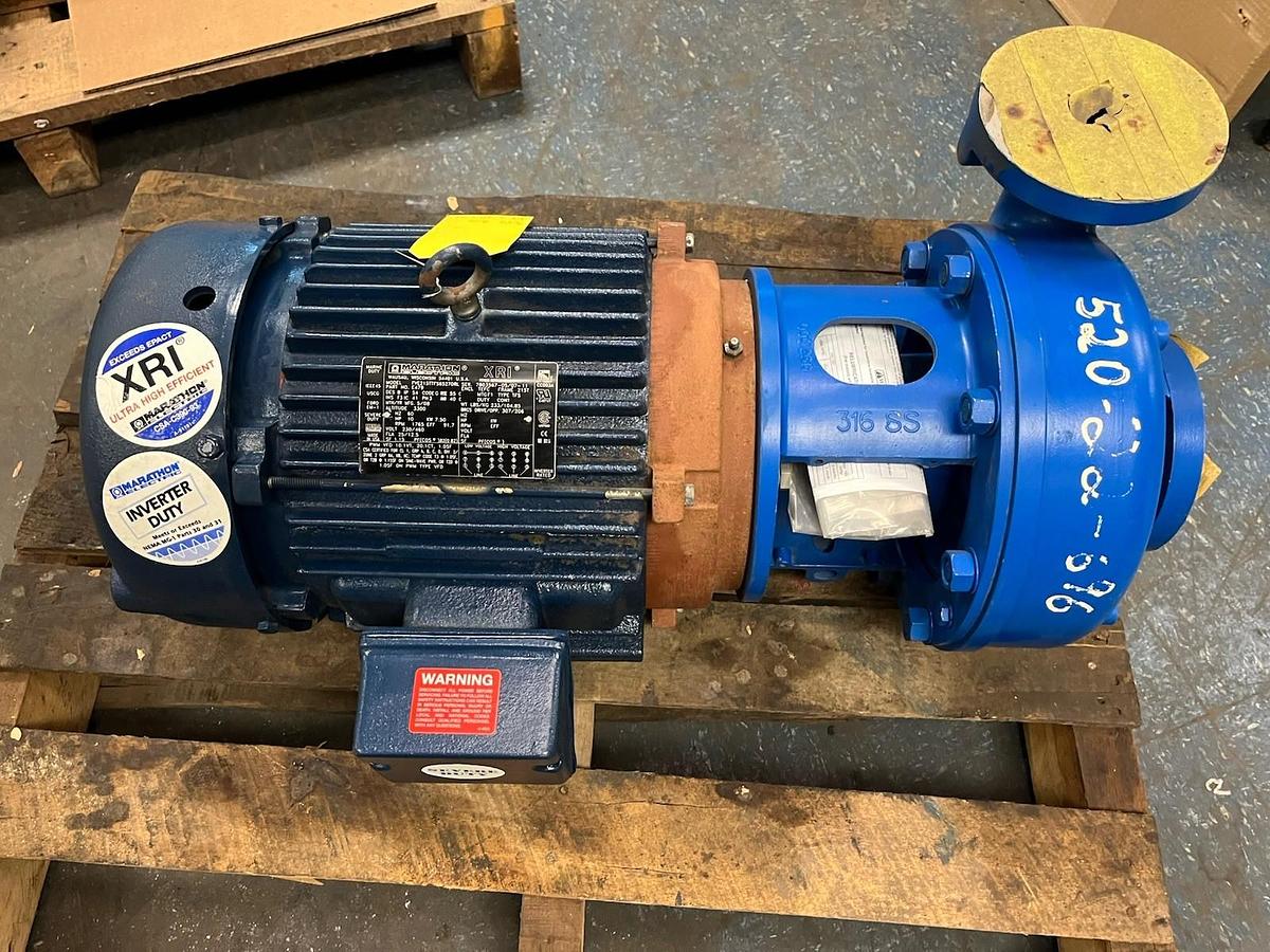 Used DISCFLO,2015-8-1,CENTRIFUGAL PUMP 1-1/2X2X8 10HP 1800 RPM 6195