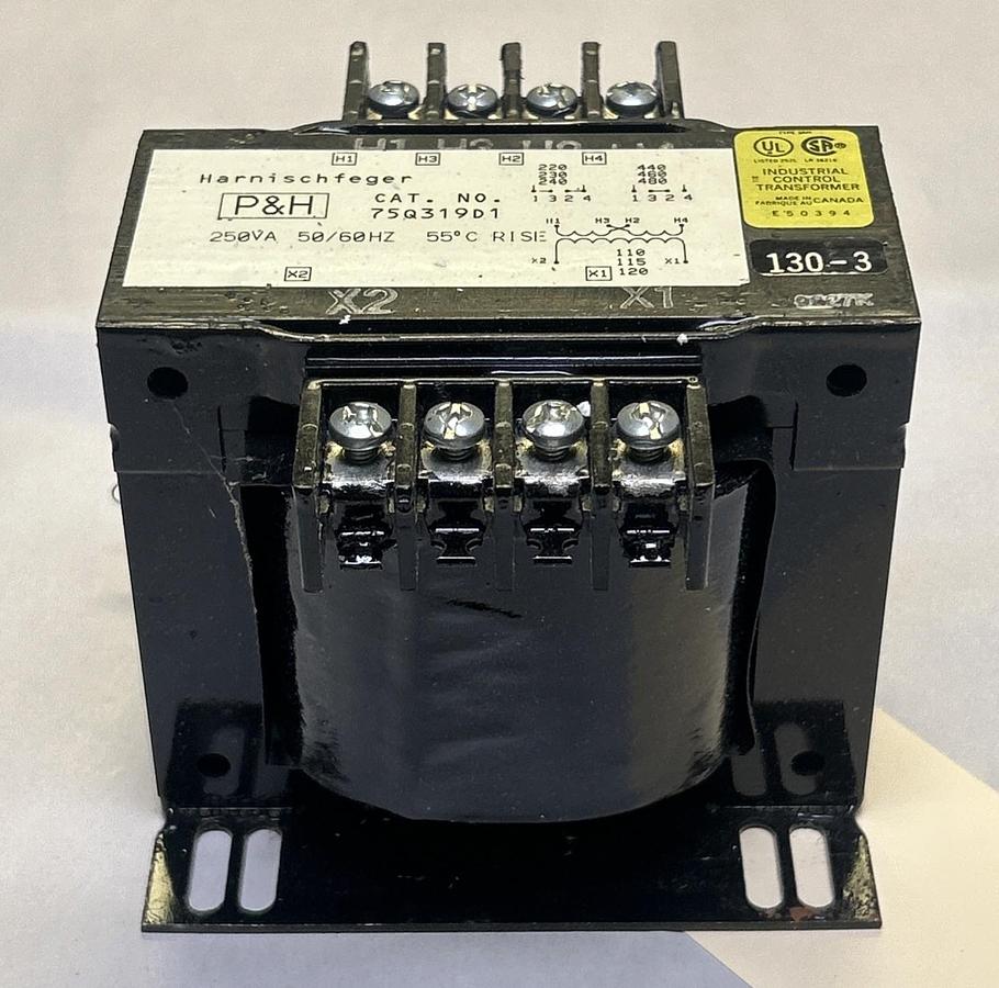 P&H,75Q319D1,TRANSFORMER 250VA NOS