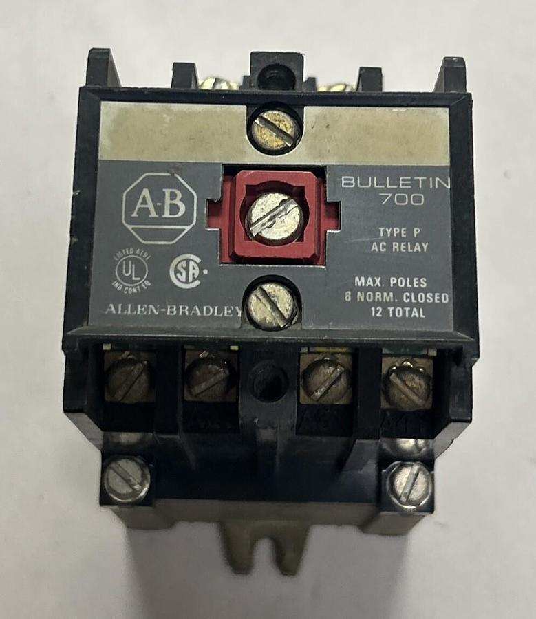 Used ALLEN BRADLEY,700-P400A1,CONTACT CONTROL RELAY