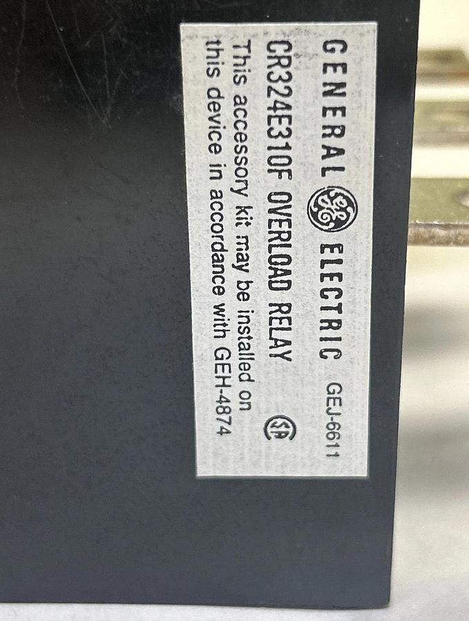 GENERAL ELECTRIC,CR324E310F,OVERLOAD RELAY 90A 600V NOS