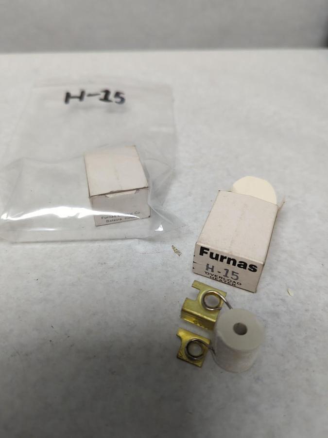 FURNAS,H-15,OVERLOAD HEATER ELEMENT COIL LOT OF 2 NOS