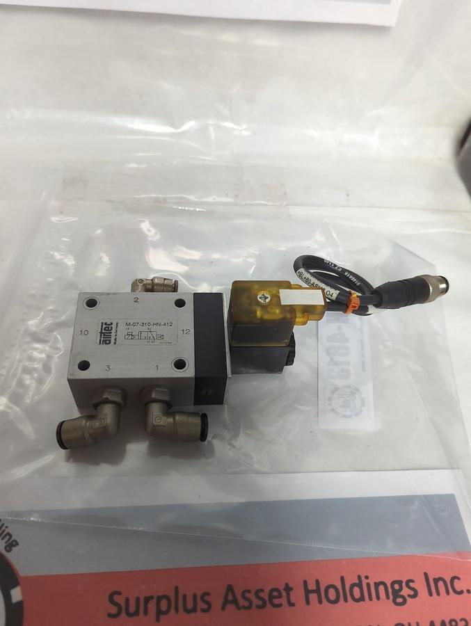 Used AIRTEC,M-07-310-HN-412,SOLENOID VALVE PRE-OWNED